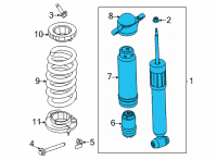 OEM Ford Mustang Mach-E SHOCK ABSORBER ASY Diagram - LJ9Z-18125-A