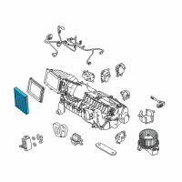 OEM Ford Mustang Filter Diagram - DR3Z-19N619-A