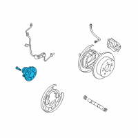 OEM Hyundai Elantra Rear Wheel Hub And Bearing Assembly Diagram - 52730-2H000