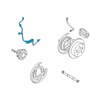 OEM 2007 Hyundai Elantra Sensor-Abs Rear Wheel , LH Diagram - 59910-2H300