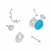 OEM Hyundai Elantra Disc-Rear Brake Diagram - 58411-1H300