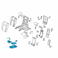 OEM 2015 Lexus RX350 Rear Seat Armrest Assembly, Center Diagram - 72830-0E161-21