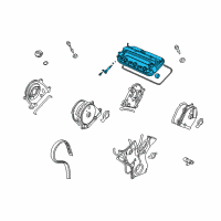 OEM Acura Cover, Rear Cylinder Head Diagram - 12320-R70-A10