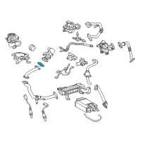 OEM 2016 Toyota Tundra EGR Valve Gasket Diagram - 25627-38020