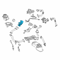 OEM 2022 Lexus GX460 Valve Assembly, EGR W/MO Diagram - 25620-38240