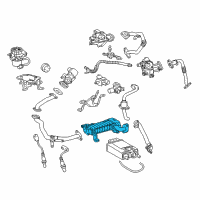 OEM 2017 Lexus GX460 Cooler Assembly, EGR Diagram - 25680-38010