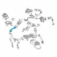 OEM 2011 Lexus GX460 Pipe Sub-Assembly, EGR Diagram - 25603-38010