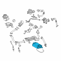 OEM Lexus GX460 Charcoal Canister Assembly Diagram - 77740-35520