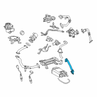 OEM 2010 Lexus GX460 Pipe Sub-Assembly, EGR Diagram - 25601-38020