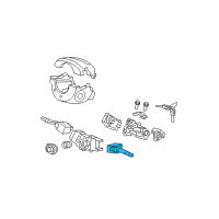 OEM Honda Fit Switch Assembly, Wiper Diagram - 35256-SAA-G01