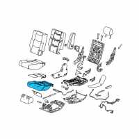 OEM 2018 Chevrolet Tahoe Seat Cushion Pad Diagram - 23470755