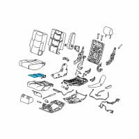 OEM 2017 Cadillac Escalade ESV Seat Cushion Heater Diagram - 23444519