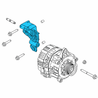OEM 2022 Ford Police Interceptor Utility Mount Bracket Diagram - L1MZ-10A313-HB