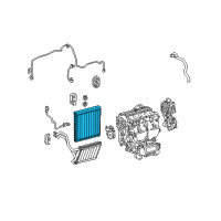 OEM 2012 Toyota Sienna Evaporator Core Diagram - 88501-06113