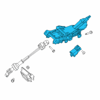 OEM 2018 Ford Police Interceptor Utility Column Assembly Diagram - GB5Z-3C529-G