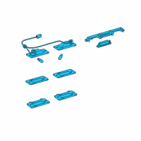 OEM Lexus GS430 Retainer Sub-Assy, Back Door Garnish Diagram - 76809-30011