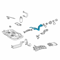 OEM 2002 Toyota Corolla Filler Pipe Diagram - 77201-02010