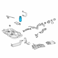 OEM 2000 Toyota Corolla Fuel Pump Diagram - 23221-0D011