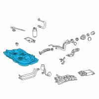 OEM 2001 Toyota Corolla Fuel Tank Diagram - 77001-02070