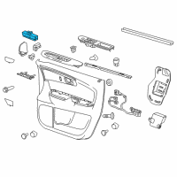 OEM Cadillac Window Switch Diagram - 22895545