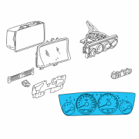 OEM 2000 Dodge Neon Instrument Cluster Diagram - 4793519AG