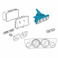 OEM 2004 Chrysler PT Cruiser Air Conditioner And Heater Control Diagram - 4885336AA