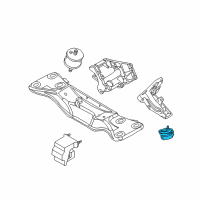 OEM 1998 BMW 750iL Engine Torque Strut Mount Right Passenger Side Diagram - 22-11-1-092-896