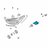 OEM 2015 Hyundai Genesis Ballast Assembly-Headlamp Diagram - 92190-B1110