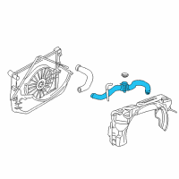 OEM 2000 Dodge Dakota Hose-Radiator Inlet Diagram - 52028810AC