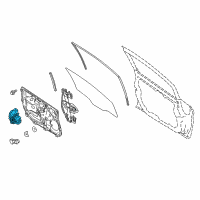 OEM 2019 Ford Fiesta Window Motor Diagram - BE8Z-5423395-A