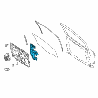 OEM 2012 Ford Fiesta Window Regulator Diagram - AE8Z-5423201-A