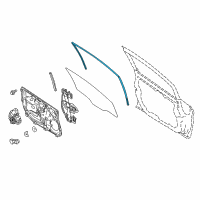 OEM Ford Run Channel Diagram - AE8Z-5421596-B