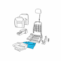 OEM Buick Regal Seat Cushion Pad Diagram - 16793531