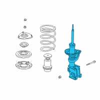 OEM 2008 Honda Element Shock Absorber Unit, Right Front Diagram - 51605-SCV-A05