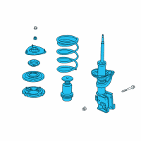 OEM 2007 Honda Element Shock Absorber Assembly, Right Front Diagram - 51601-SCV-A07