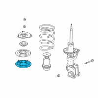 OEM 2005 Honda CR-V Rubber, Front Spring Mounting Diagram - 51402-S9A-014