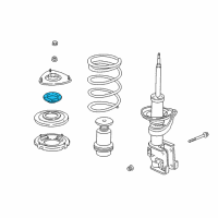 OEM 2004 Honda Element Bearing, Front Shock Absorber Mount Diagram - 51726-S5A-004