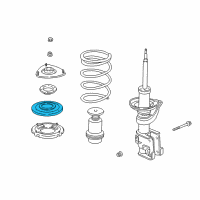 OEM 2004 Acura RSX Seat, Front Spring (Upper) Diagram - 51688-S6M-014