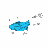 OEM 2005 Toyota Echo Composite Headlamp Diagram - 81170-52300