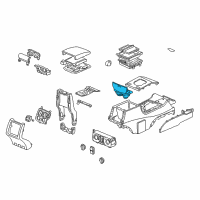 OEM 2002 Acura MDX Holder Assembly, Cup (Black) Diagram - 77230-S3V-A01ZA