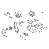 OEM Acura MDX Lock Assembly, Armrest Lid (Moon Lake Gray) Diagram - 83430-S3V-A01ZB