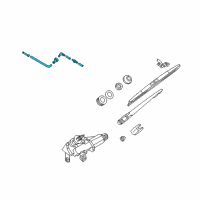 OEM 2003 Infiniti FX35 Tube Assy-Back Window Washer Diagram - 28975-CG007