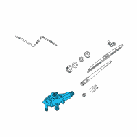 OEM 2006 Infiniti FX35 Motor Assy-Rear Window Wiper Diagram - 28710-CL70B