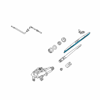 OEM 2007 Infiniti FX45 Rear Wiper Blade Refill Diagram - 28795-CG00A