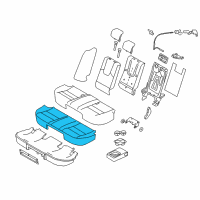 OEM 2012 Ford Fusion Seat Cushion Pad Diagram - AE5Z-54600A88-A