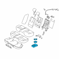 OEM 2011 Mercury Milan Armrest Assembly Diagram - AE5Z-5467112-CA