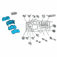 OEM 2010 Toyota Tacoma Cluster Assembly Diagram - 83800-04E41