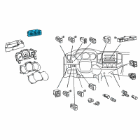 OEM 2007 Toyota Tacoma Dash Control Unit Diagram - 55900-04020