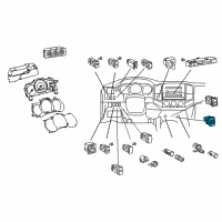 OEM 2015 Toyota Tacoma Seat Heat Switch Diagram - 84751-04011