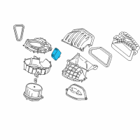 OEM Nissan Quest Blower Motor Actuator Diagram - 27740-JN30A